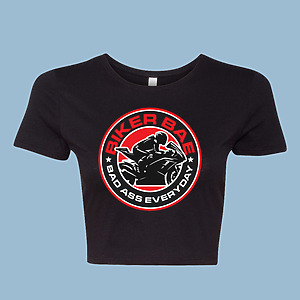 Biker BAE Crop Top Logo Tee