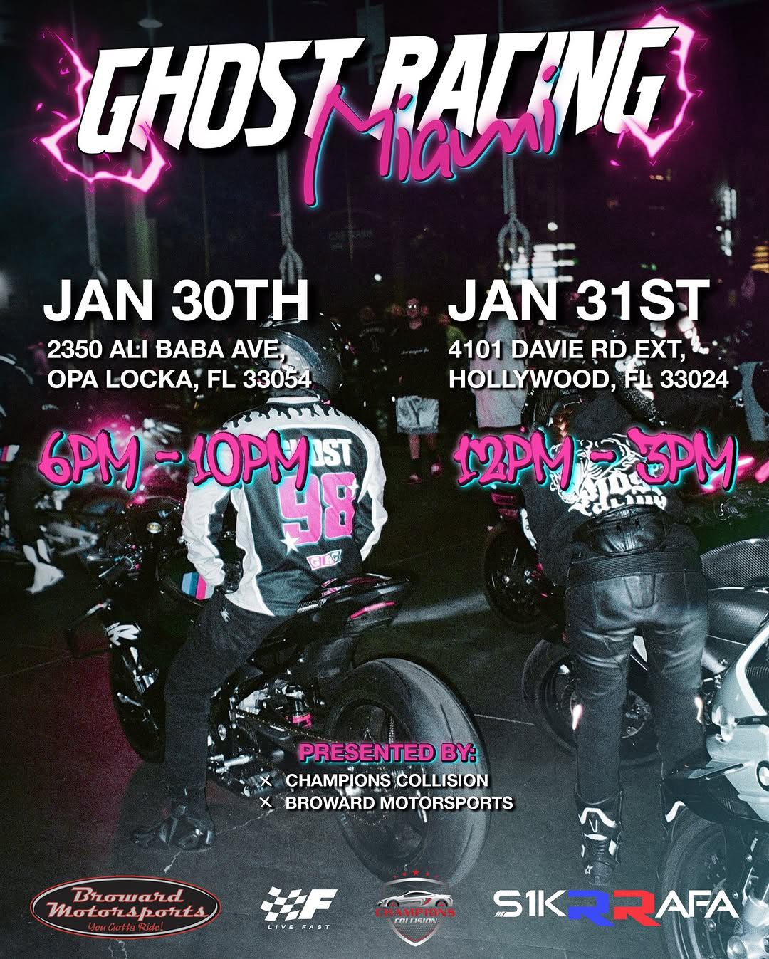 Ghost Raveing Ghost Racing Meet Miami – Biker BAE